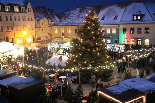 Blick auf den Weihnachtsmarkt im letzten Jahr.