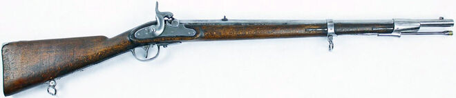 Restauriertes österreichisches Extrakorps-Gewehr, Modell 1845 (Inv.-Nr. A15/79), Foto: Rösler, Heimatmuseum Radeburg