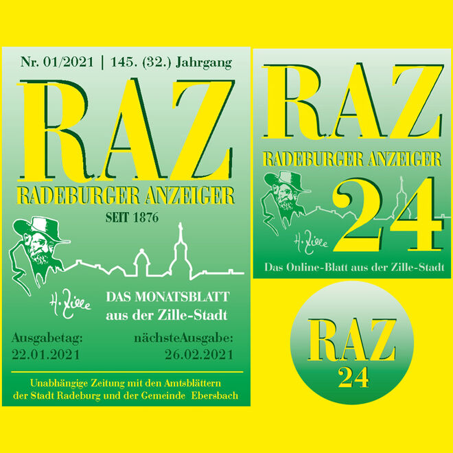 Logos von Radeburger Anzeiger und RAZ24