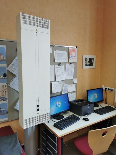  „V-Lab300“ im Lehrerzimmer der Heinrich-Zille-Oberschule Radeburg